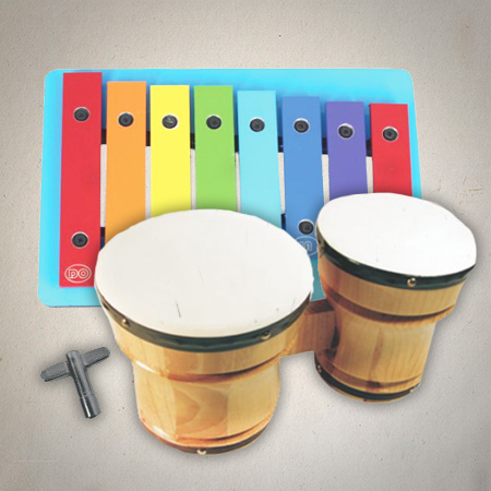 Instrumentos de Percusión y practicadores