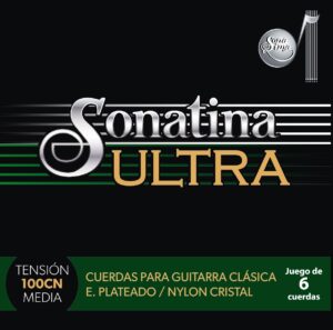 Jgo. de 6 Cuerdas Sonatina «Ultra» para Guitarra Clasica Profesional, Mod. 100-CN6