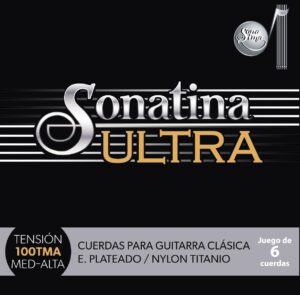 Jgo. de 6  Cuerdas Sonatina «Ultra» para Guitarra Clasica Profesional, Mod. 100-TMA6